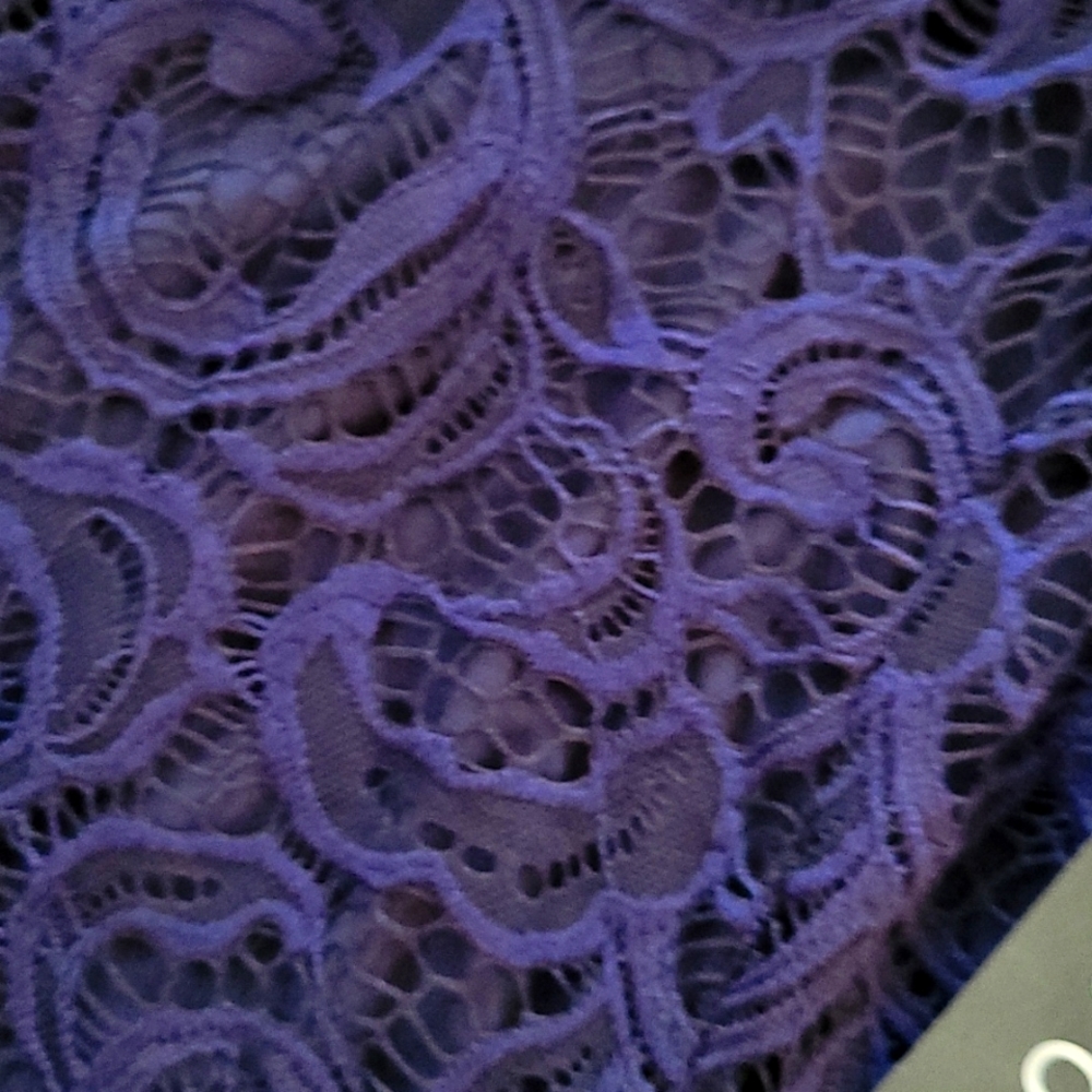 NWT Scobe Navy Lace Top - Picture 2 of 3